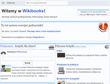Tablet Screenshot of pl.wikibooks.org
