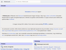Tablet Screenshot of hu.wikibooks.org
