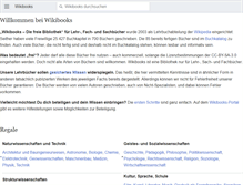 Tablet Screenshot of de.wikibooks.org